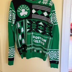 Boston Celtics "ugly" Christmas sweater